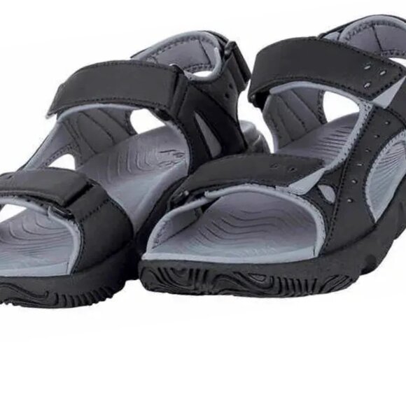 NWT Hurley Men's Velcro Adjustable Strap Sandals Gray Black Size 9-12 $50 5C201 - Picture 5 of 6